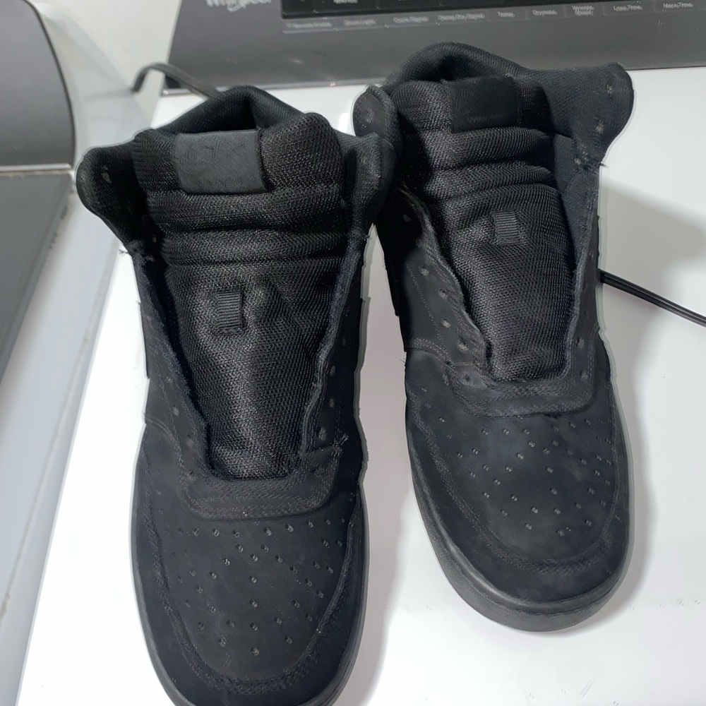Mens Nike court vision triple black size 10